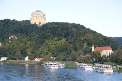Befreiungshalle (Liberation Hall) at the confluence of the Danube and Altmühl