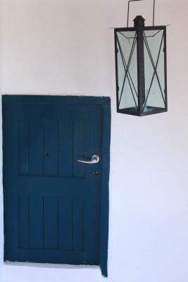 Lantern and door