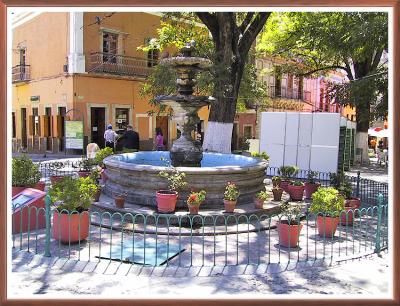  Fountain on Plazuela de los Angeles. Guanajuato, Mexico