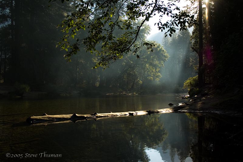 Smoky Morning On The Merced River