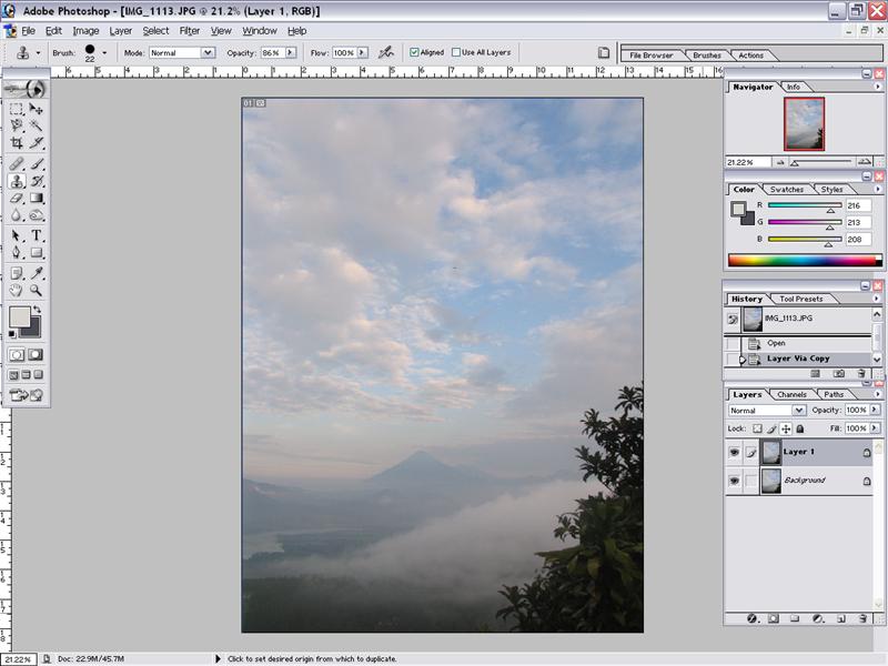 Step 2. Create a Duplicate Layer.