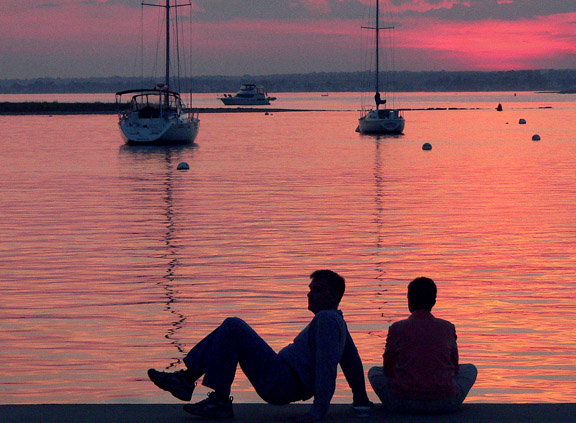 Sunset Bathing  *