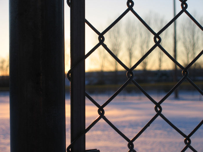 Baseball Field in the Winter