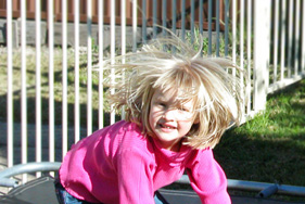 Sarah on a bad hair day