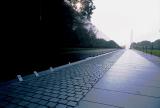 Vietnam Memorial with Washington Memorial