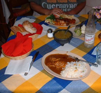 Comida at Restaurante Don Rafa, in Ptzcuaro, Mich.