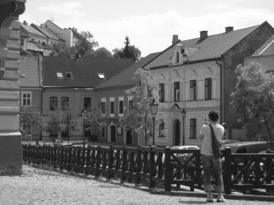 A street scene is Chrudim