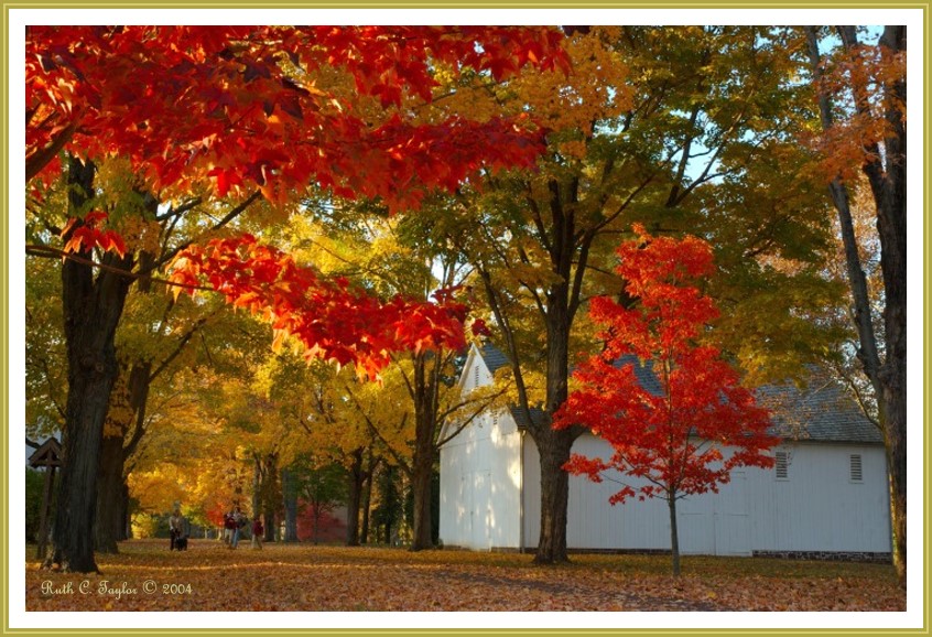 Autumn Morning at Durham Boathouse <br>Washington Crossing