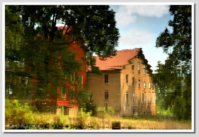 Reflections of Prallsville Mill  (over 1350)