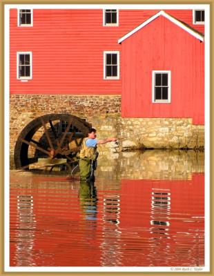 Morning Fishing at the Mill