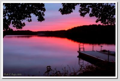 Sunrise at Swartswood Lake, Sussex County, NJ