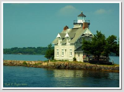 Three Sisters Island Light House  in the Thousand Islands