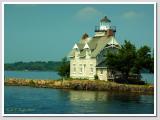 Three Sisters Island Light House <br/> in the Thousand Islands