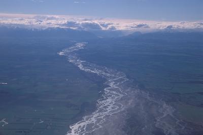 Back home, aerial view of south island
