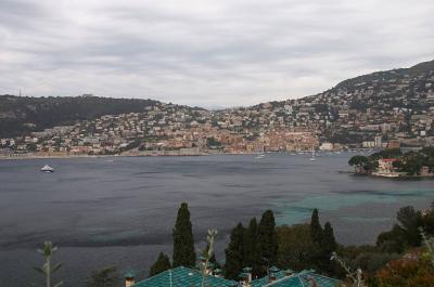 View of Villefranche-sur-Mer across the bay