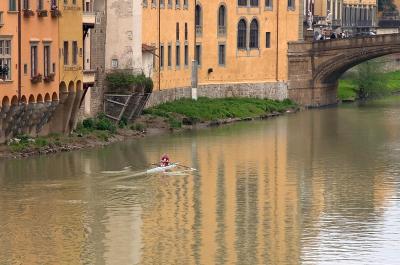 Rowing on the Arno