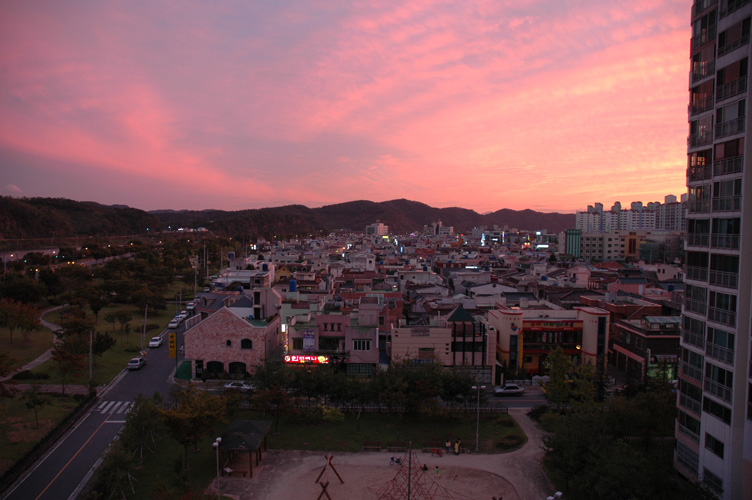 Sunset from Bedroom Window