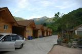 The Cabins with Peak in Background