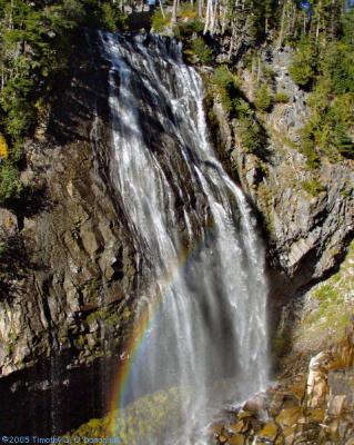 Narada Falls with Rainbow