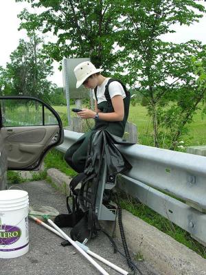 taking GPS readings