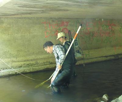 under the Hobb's drain bridge
