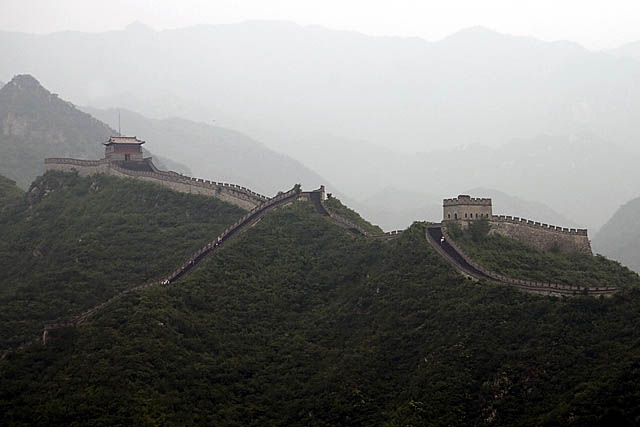 Great Wall Built On The Mountain