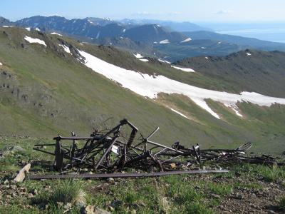 Remains from a 1956 plane crash