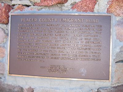 Plaque on the Monument