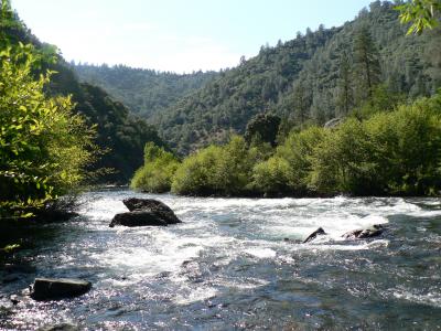 The American River at the Rucky Chucky river crossing (Mile 78)