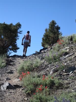 Justin against the sky