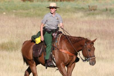 RMNP Ranger on horseback
