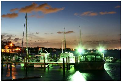 Dockside at twilight, Port Orange