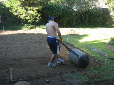 Smoothing out the area.