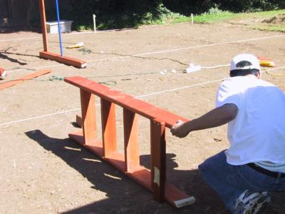 Ladder construction in parallel.