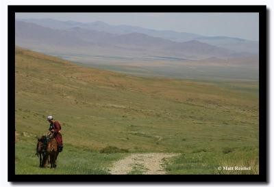 Hearder on Horseback in the Mongolian Steppe, Tov Aimag