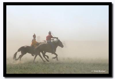 Two Riders in the Race, Naadam, Kharkhorin