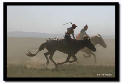Horse Race during Naadam, Kharkhorin