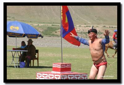 The Victor Eagle Dances around the Flag, Naadam, Kharkhorin