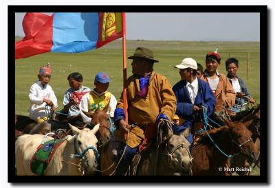 Riding with the Mongolian Flag, Naadam, Kharkhorin
