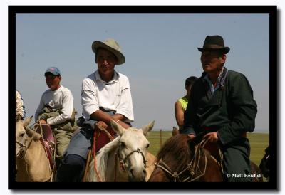 Watching from Horseback, Naadam, Kharkhorin