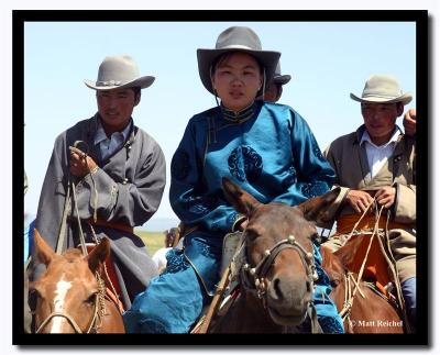 Woman on Horseback at Naadam