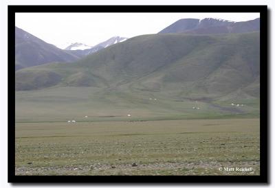 Scenery in Route, Khovd Aimag