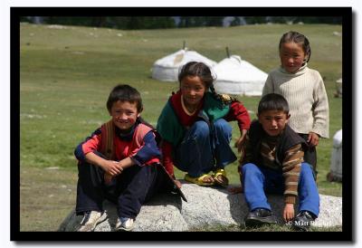 Four Kazakh Kids, Bayan-Olgii