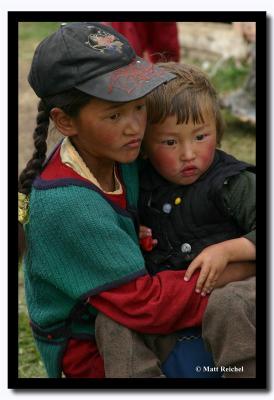 Sister Holding her Brother, Altai Tavanbogd National Park