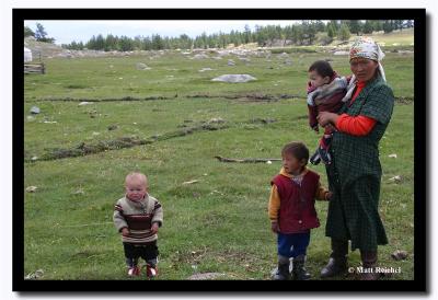 Mother and Children, Altai Tavanbogd National Park