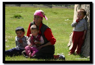 Kazakh Mother and Kids, Bayan-Olgii