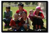 Kazakh Family in beautiful colors, Bayan-Olgii Aimag