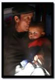 Grandfather kisses his Grandson, Bayan-Olgii Aimag
