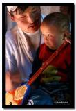 Father and Son Playing the Dombra, Bayan-Olgii