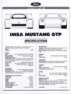 MUSTANG GTP 1983 #2